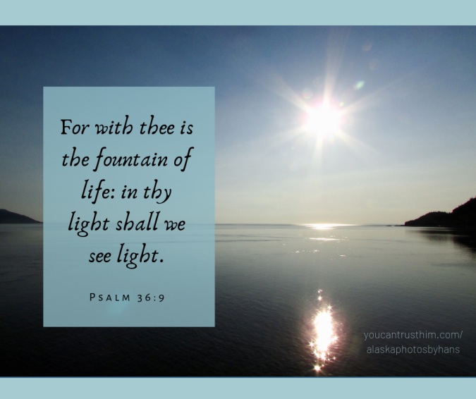 For with thee is the fountain of life_ in thy light shall we see light.